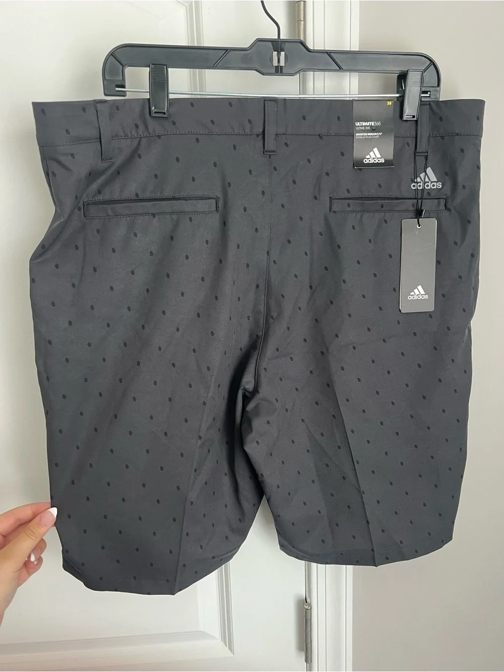 adidas Men’s Black Micro-Dot Athletic Shorts